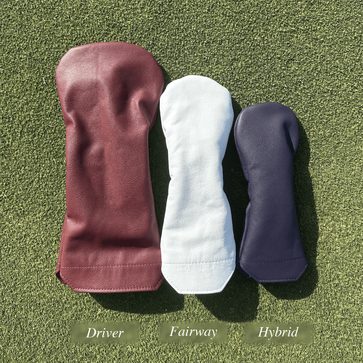 Solid Fairway Leather Headcovers