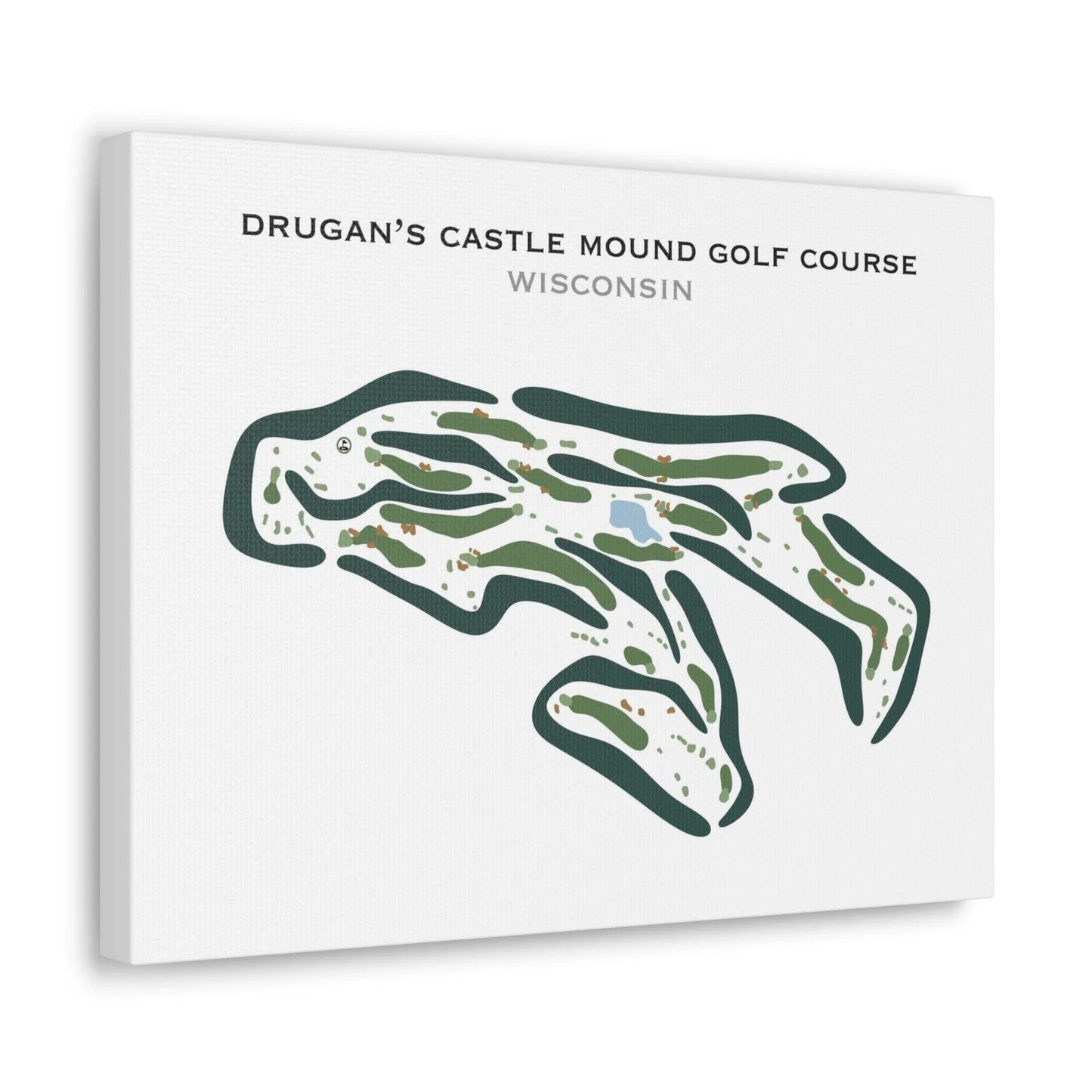 Drugan's Castle Mound Golf Course, Wisconsin - Printed Golf Courses