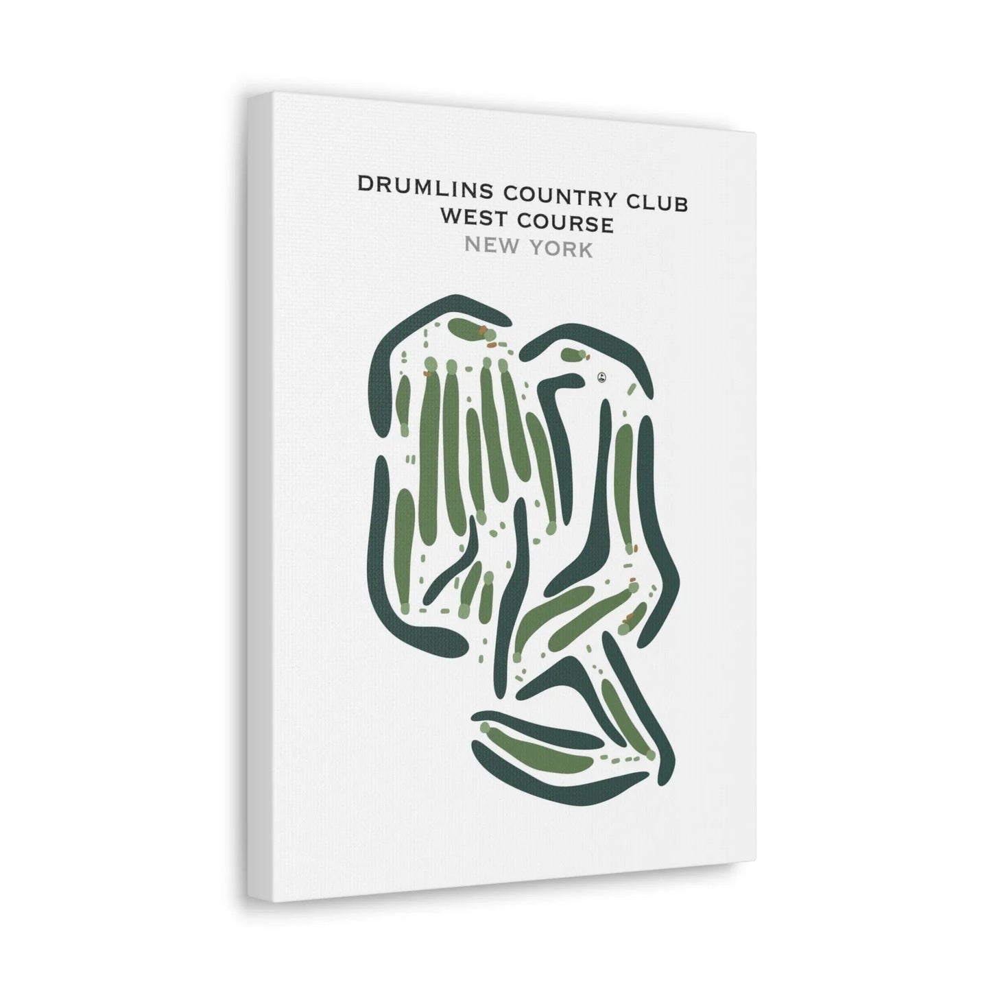 Drumlins Country Club, West Course, New York - Printed Golf Courses