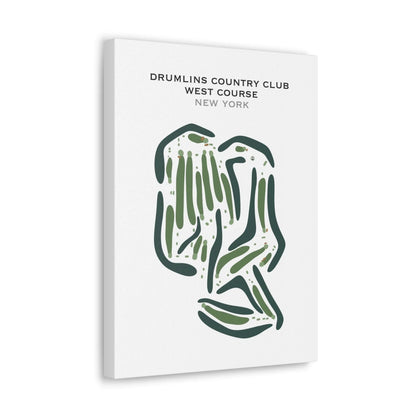 Drumlins Country Club, West Course, New York - Printed Golf Courses