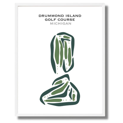 Drummond Island Golf Course, Michigan - Printed Golf Courses