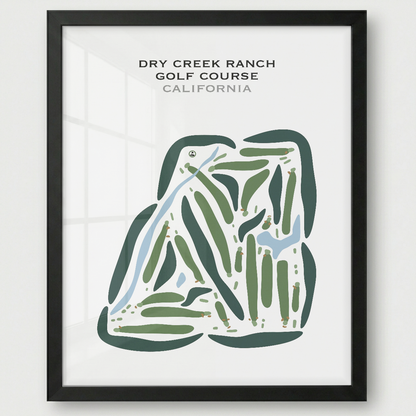 Dry Creek Ranch Golf Course, California - Printed Golf Courses