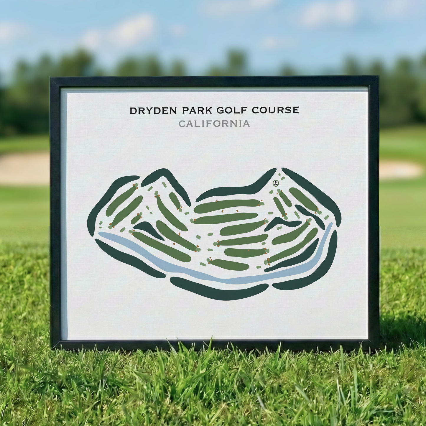 Dryden Park Golf Course, California - Printed Golf Courses