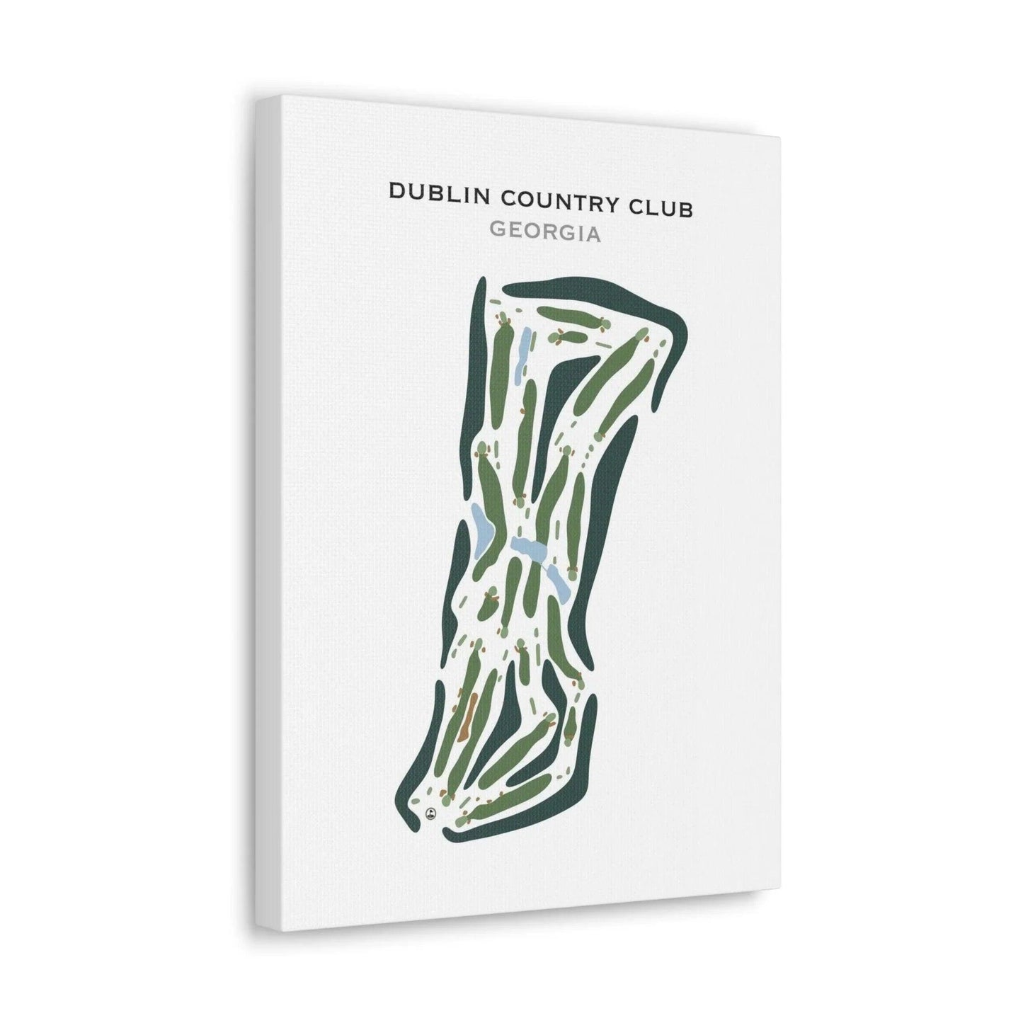 Dublin Country Club, Georgia - Printed Golf Course