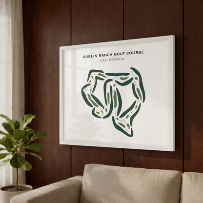 Dublin Ranch Golf Course, California - Printed Golf Courses