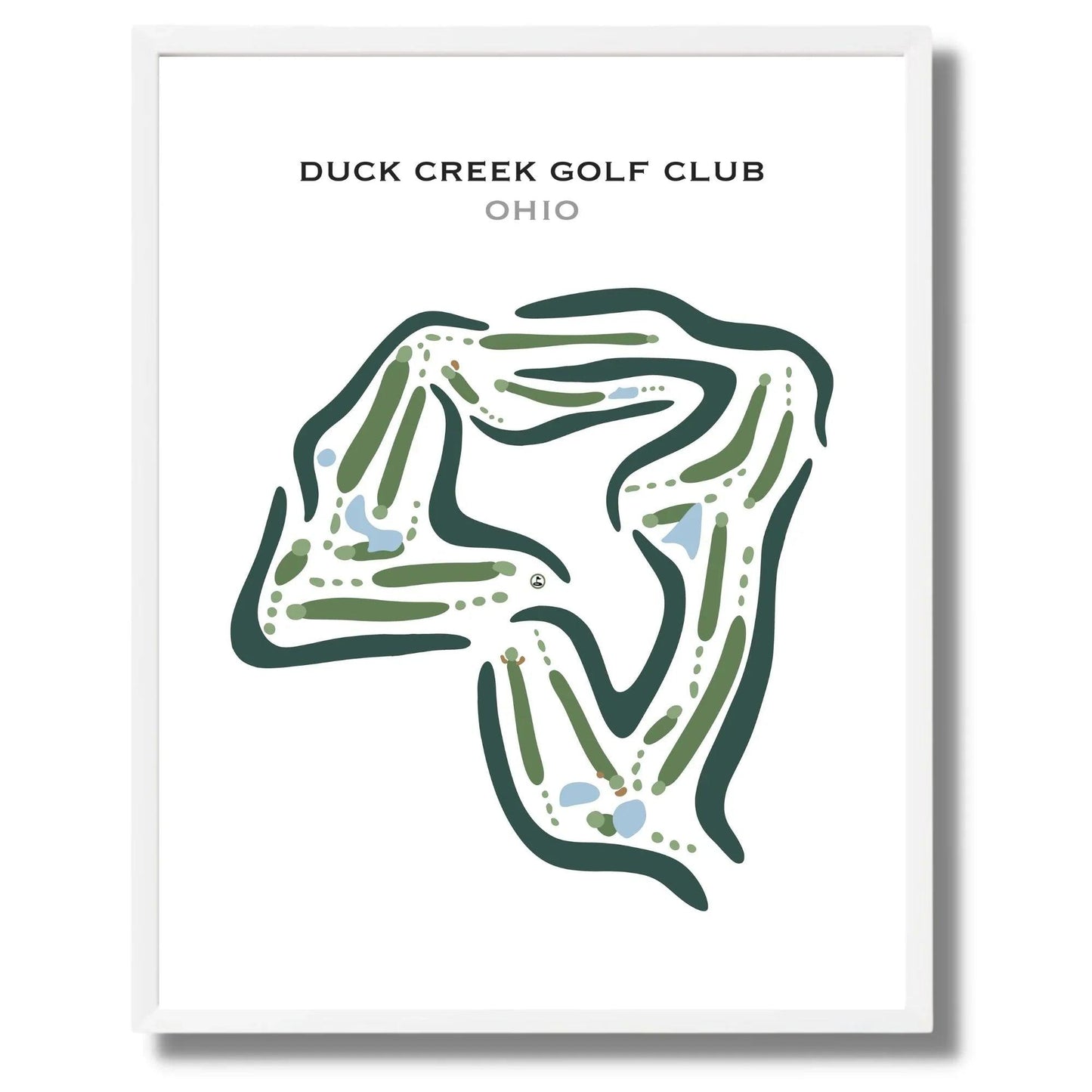 Duck Creek Golf Club, Ohio - Printed Golf Courses