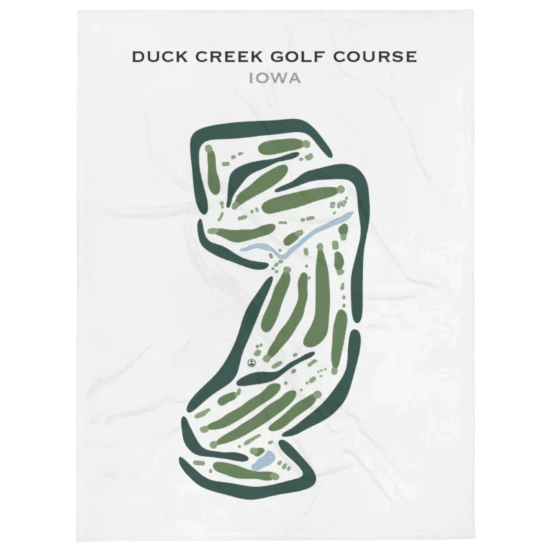Duck Creek Golf Course, Iowa - Printed Golf Courses