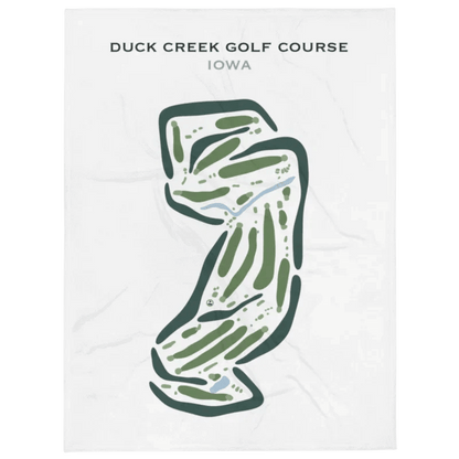 Duck Creek Golf Course, Iowa - Printed Golf Courses