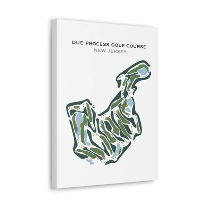 Due Process Golf Course, New Jersey - Printed Golf Courses