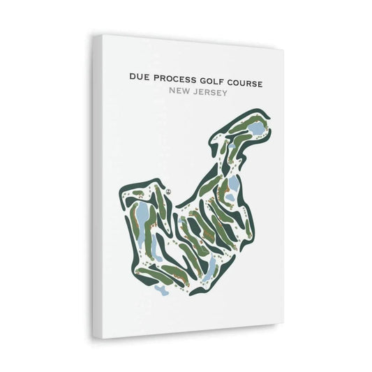 Due Process Golf Course, New Jersey - Printed Golf Courses