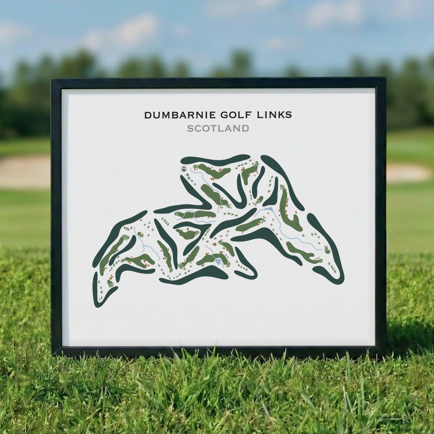 Dumbarnie Golf Links, Scotland - Printed Golf Course