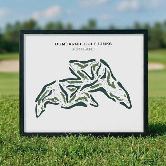 Dumbarnie Golf Links, Scotland - Printed Golf Course