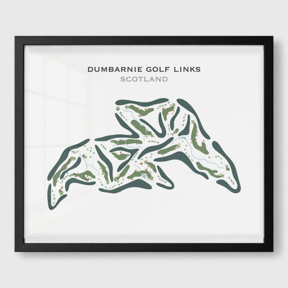 Dumbarnie Golf Links, Scotland - Printed Golf Course