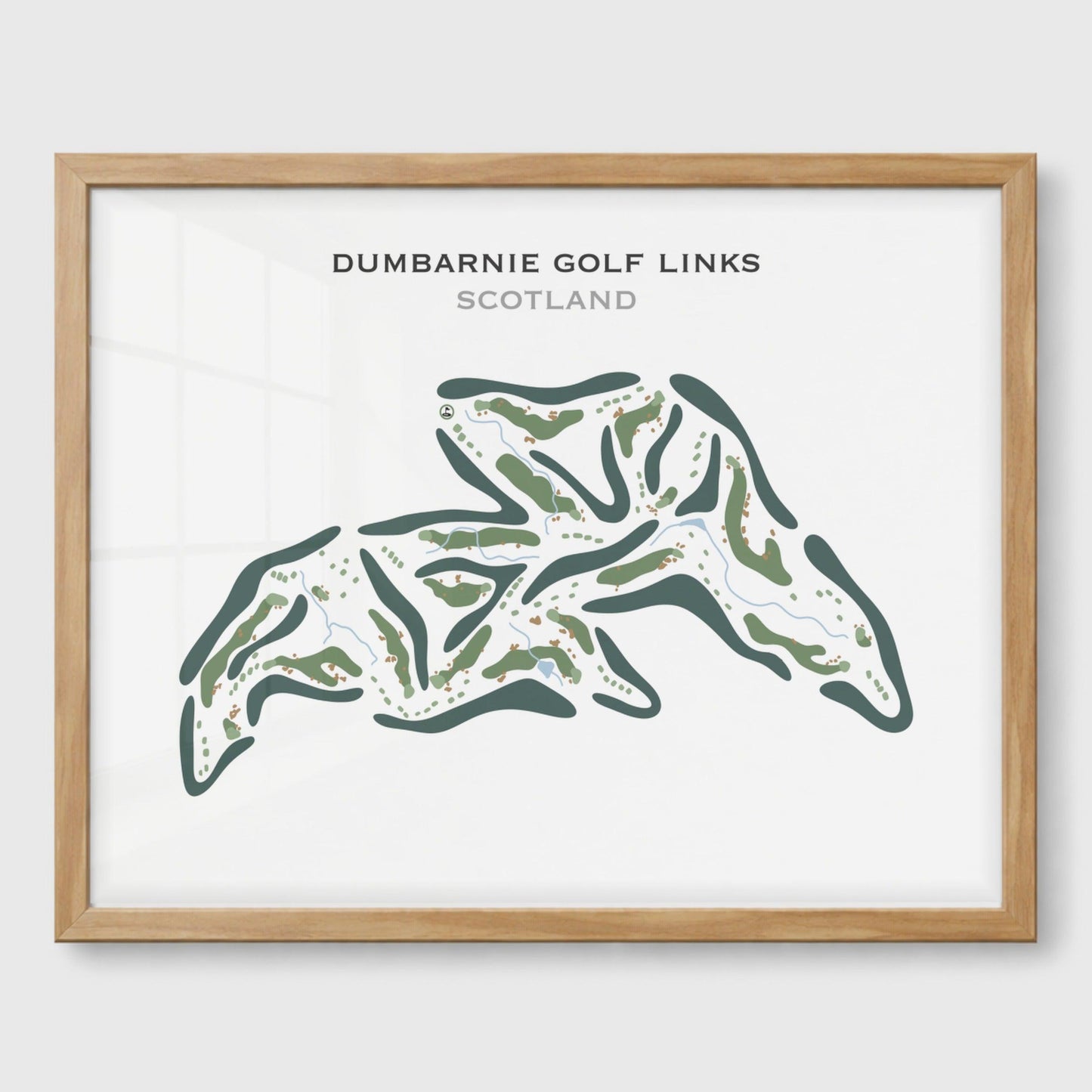 Dumbarnie Golf Links, Scotland - Printed Golf Course