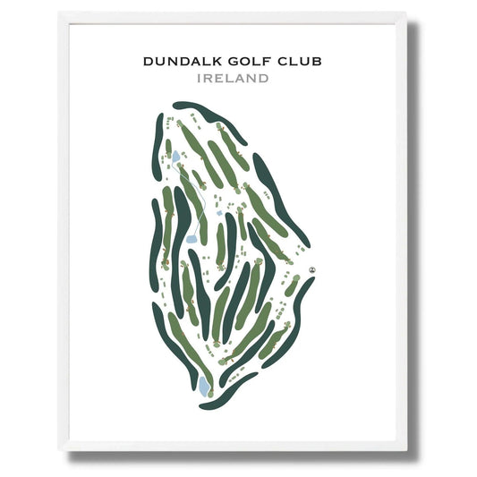 Dundalk Golf Club, Ireland - Printed Golf Course