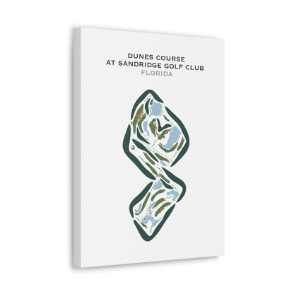 Dunes Course at Sandridge Golf Club, Florida - Printed Golf Courses