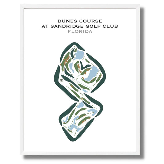 Dunes Course at Sandridge Golf Club, Florida - Printed Golf Courses