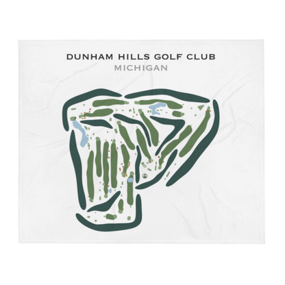 Dunham Hills Golf Club, Michigan - Printed Golf Courses