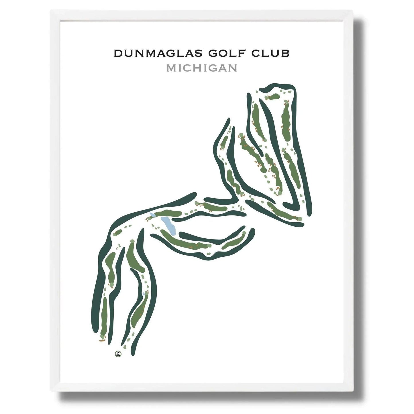 Dunmaglas Golf Club, Michigan - Printed Golf Courses