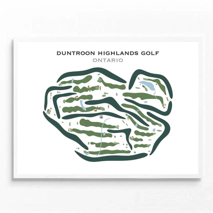 Duntroon Highlands Golf, Ontario - Printed Golf Courses