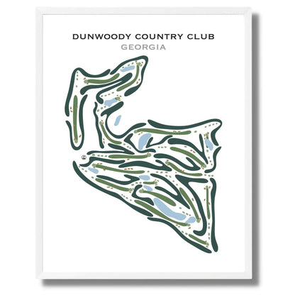 Dunwoody Country Club, Georgia - Printed Golf Courses