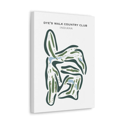 Dye's Walk Country Club, Indiana - Printed Golf Courses