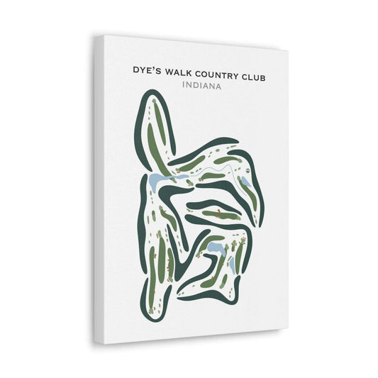 Dye's Walk Country Club, Indiana - Printed Golf Courses