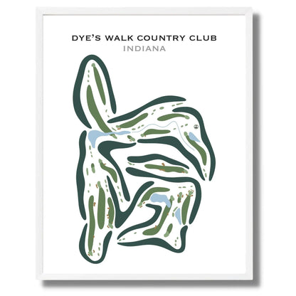 Dye's Walk Country Club, Indiana - Printed Golf Courses