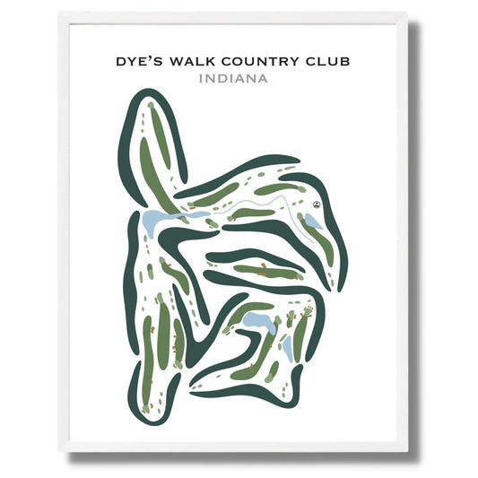 Dye's Walk Country Club, Indiana - Printed Golf Courses