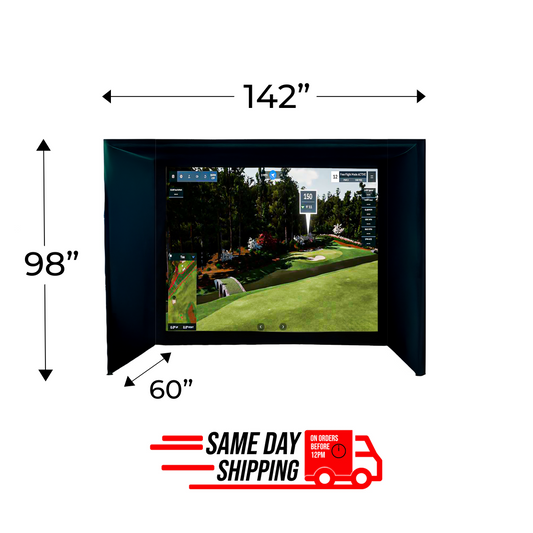 Elite Eagle 12 Golf Simulator Enclosure - Premium Features