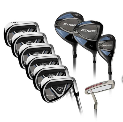 Callaway NEW Edge Complete Set LH Regular Flex Driver FW Hybrid Irons