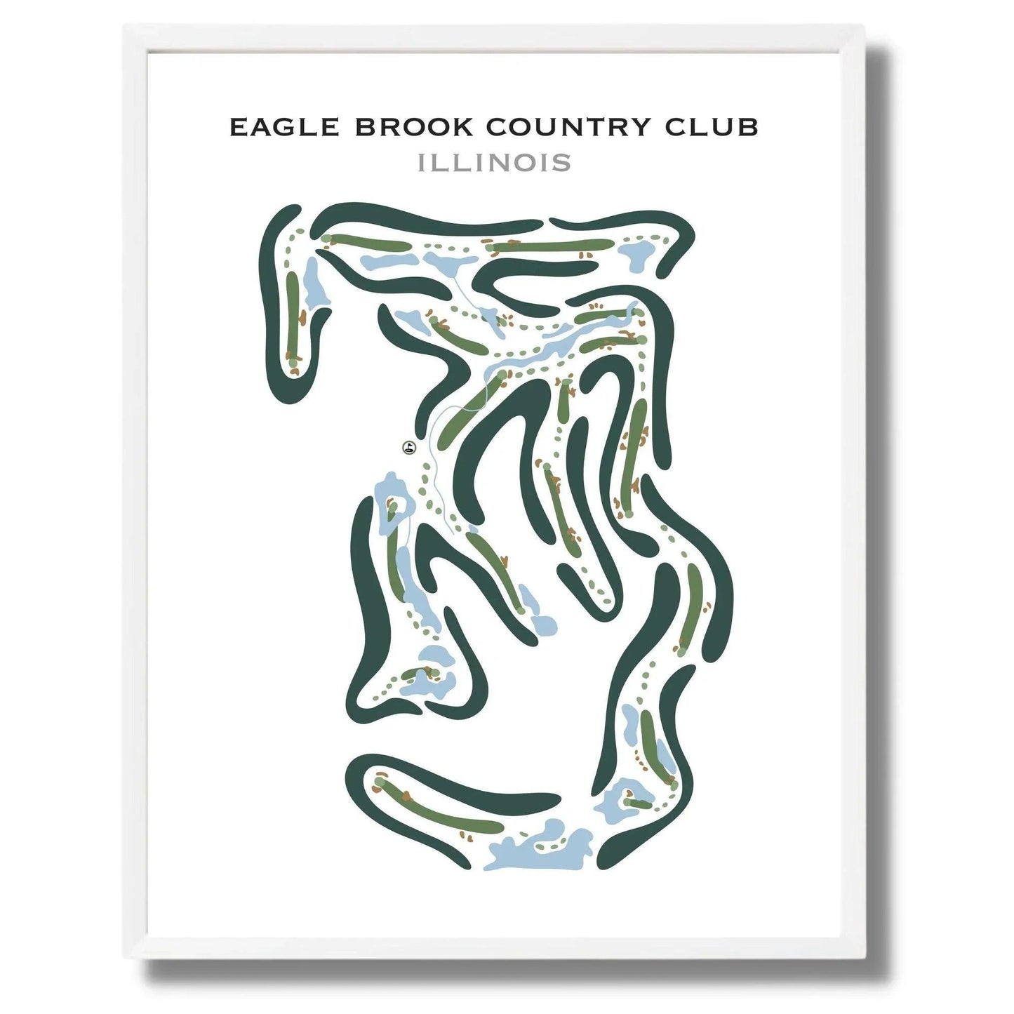 Eagle Brook Country Club, Illinois - Printed Golf Courses