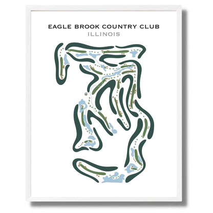 Eagle Brook Country Club, Illinois - Printed Golf Courses