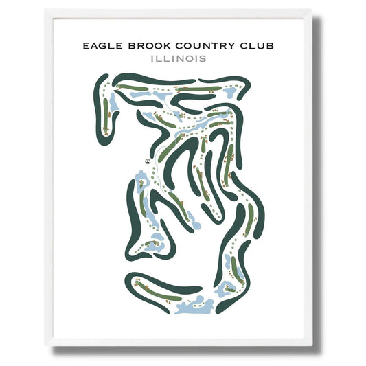 Eagle Brook Country Club, Illinois - Printed Golf Courses