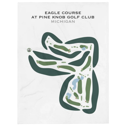 Eagle Course at Pine Knob Golf Club, Clarkston, Michigan - Printed Golf Courses