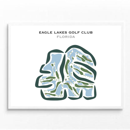 Eagle Lakes Golf Club, Florida - Printed Golf Courses