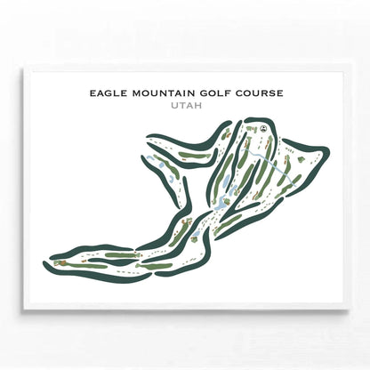 Eagle Mountain Golf Course, Brigham City Utah - Printed Golf Courses