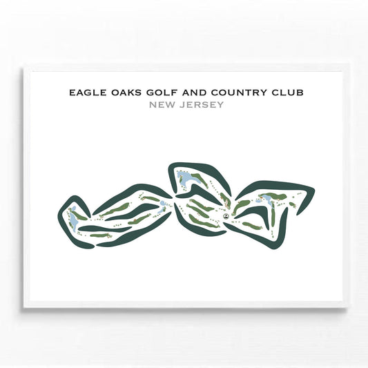 Eagle Oaks Golf & Country Club, New Jersey - Printed Golf Courses