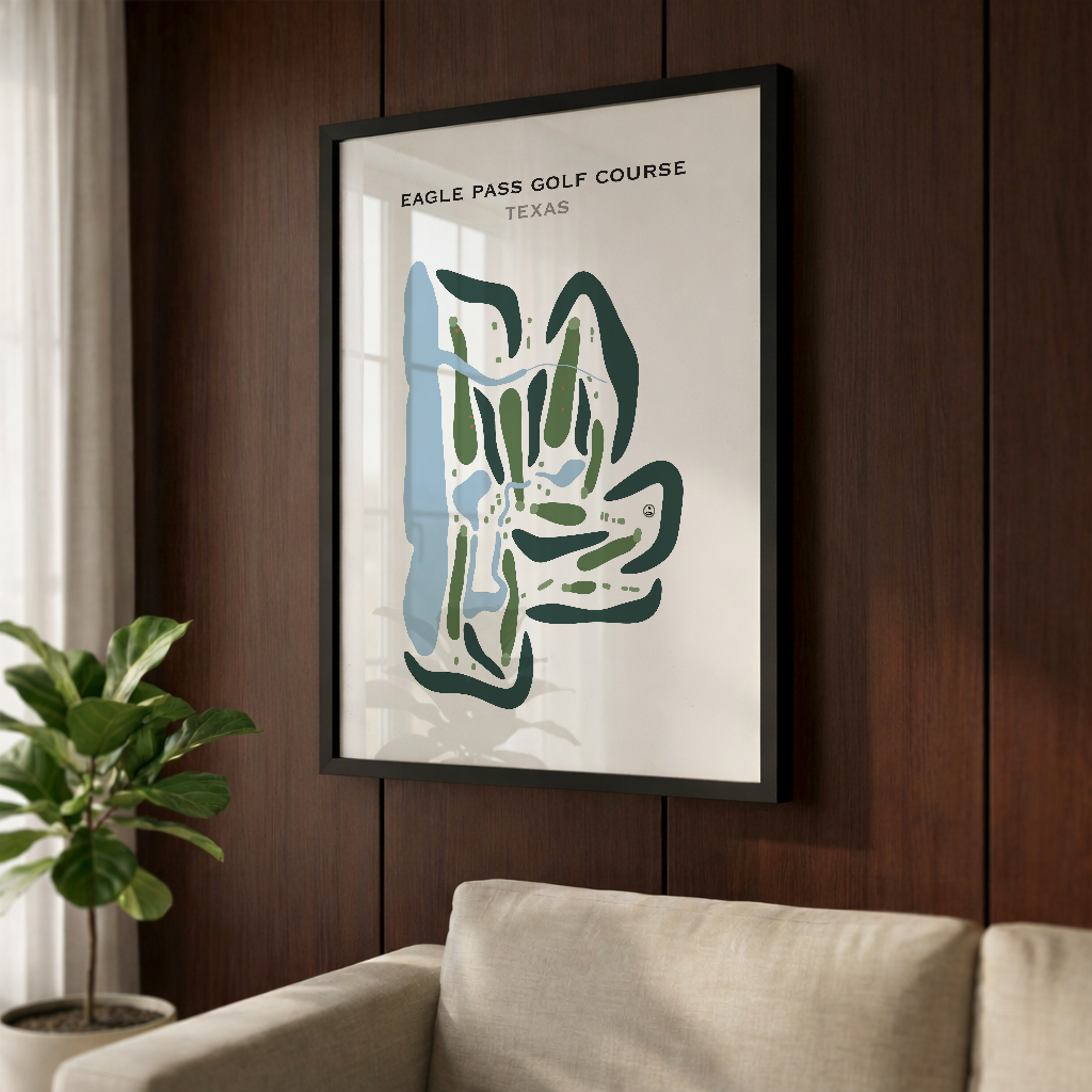 Eagle Pass Golf Course, Texas - Printed Golf Courses