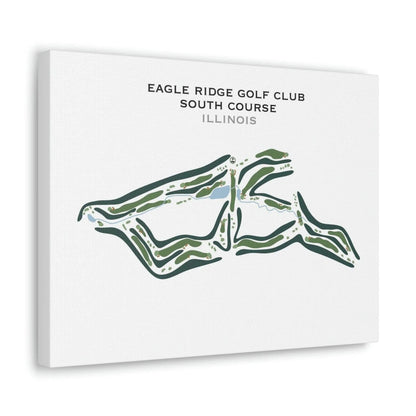 Eagle Ridge Golf Club, South Course, Illinois - Printed Golf Course