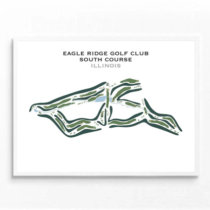 Eagle Ridge Golf Club, South Course, Illinois - Printed Golf Course