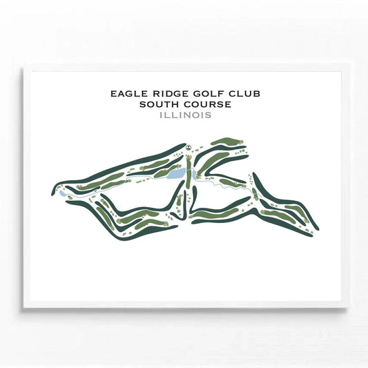 Eagle Ridge Golf Club, South Course, Illinois - Printed Golf Course