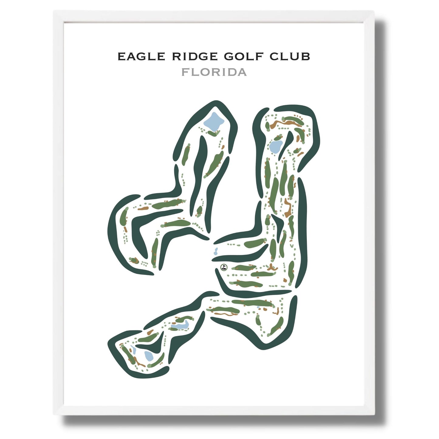 Eagle Ridge Golf Club - Summerfield, Florida - Printed Golf Courses