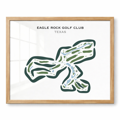Eagle Rock Golf Club, Texas - Printed Golf Courses