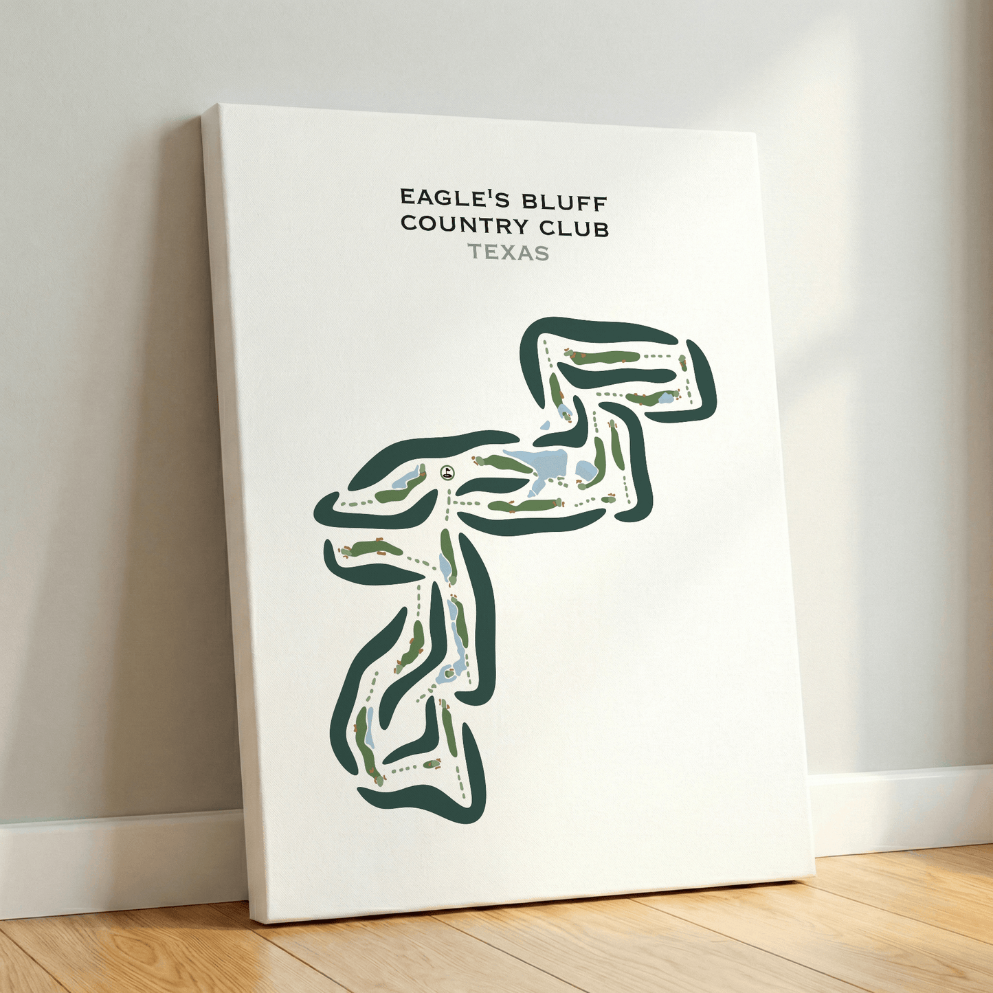 Eagle's Bluff Country Club, Texas - Printed Golf Course