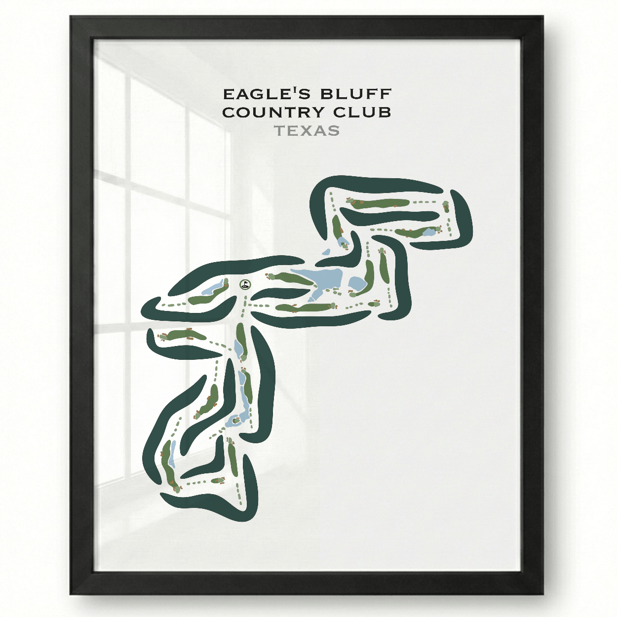 Eagle's Bluff Country Club, Texas - Printed Golf Course