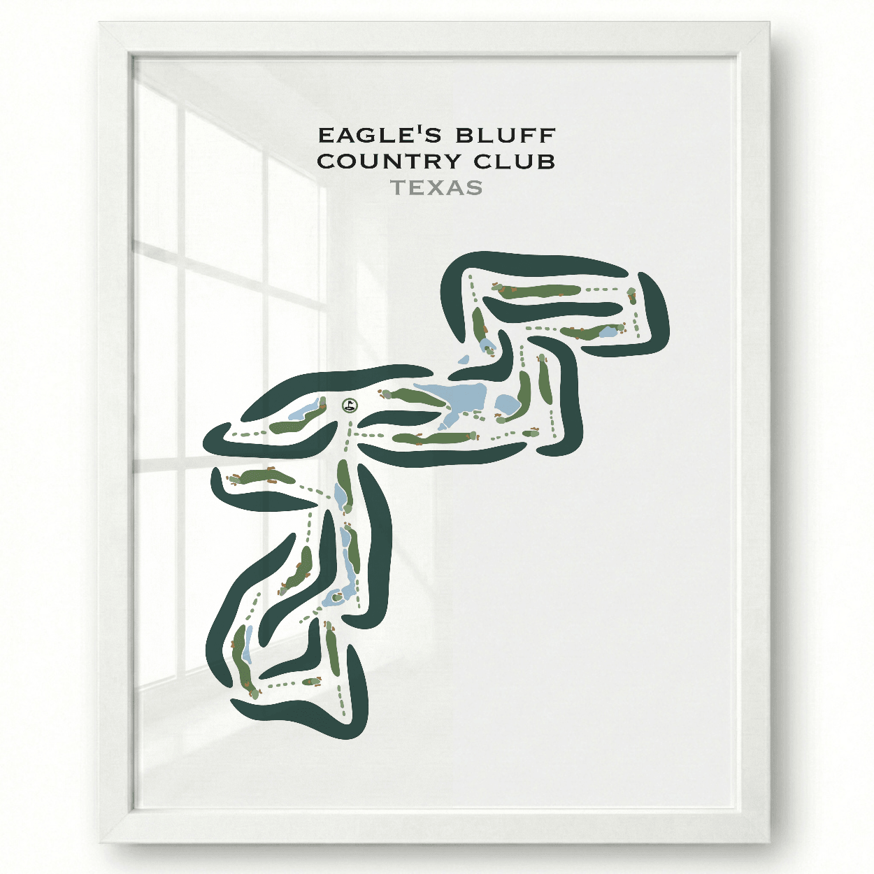 Eagle's Bluff Country Club, Texas - Printed Golf Course