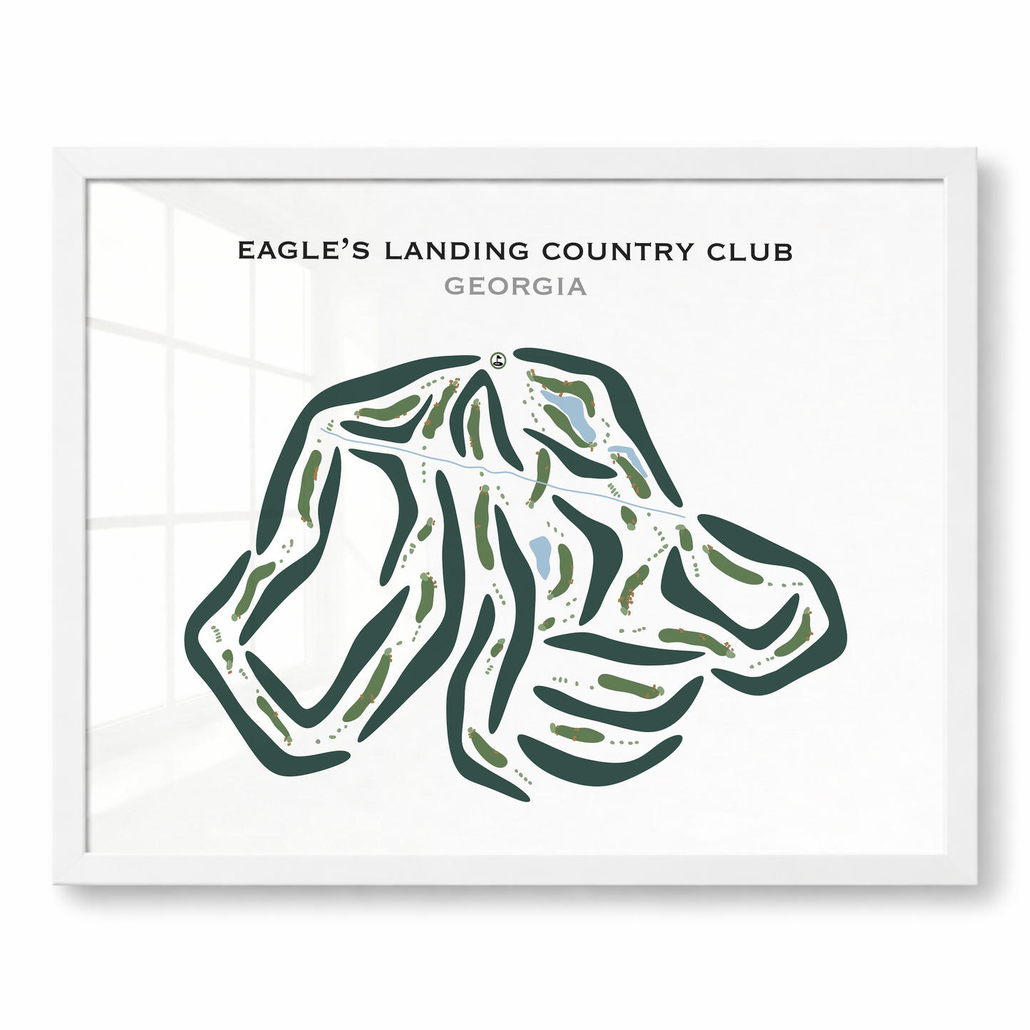 Eagle's Landing Country Club, Georgia - Printed Golf Courses