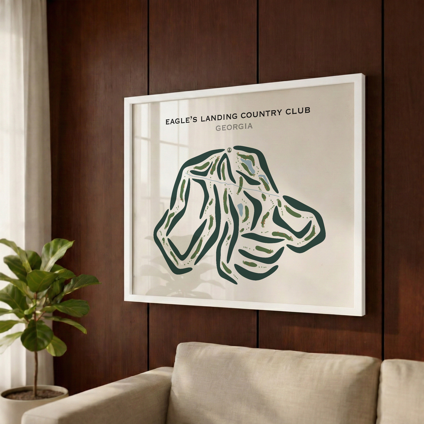 Eagle's Landing Country Club, Georgia - Printed Golf Courses