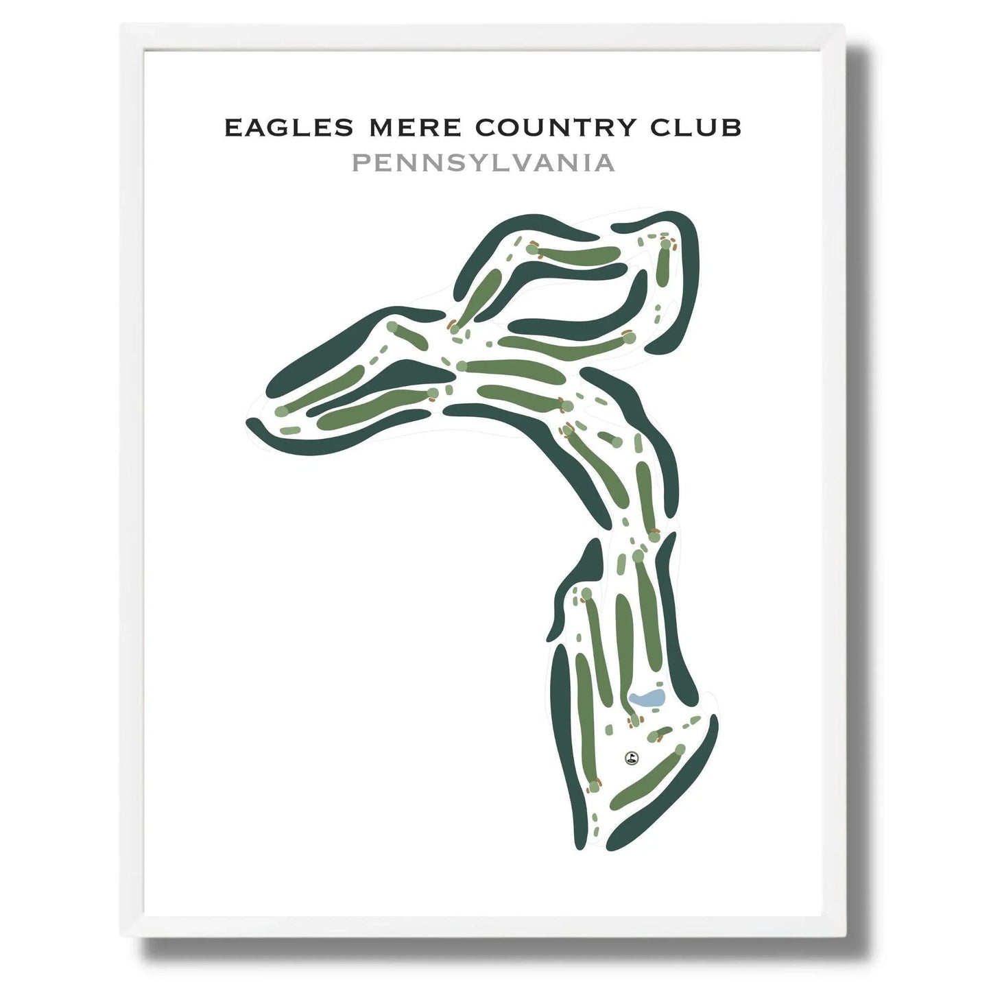 Eagles Mere Country Club, Pennsylvania - Printed Golf Course